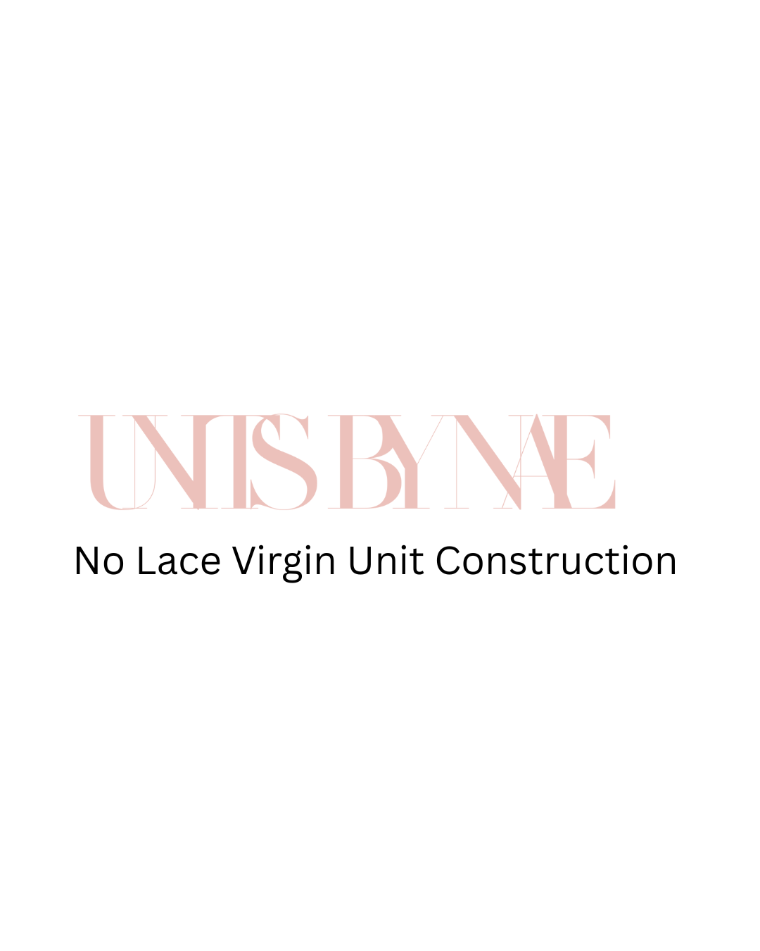 No Lace Virgin Hair Unit Construction